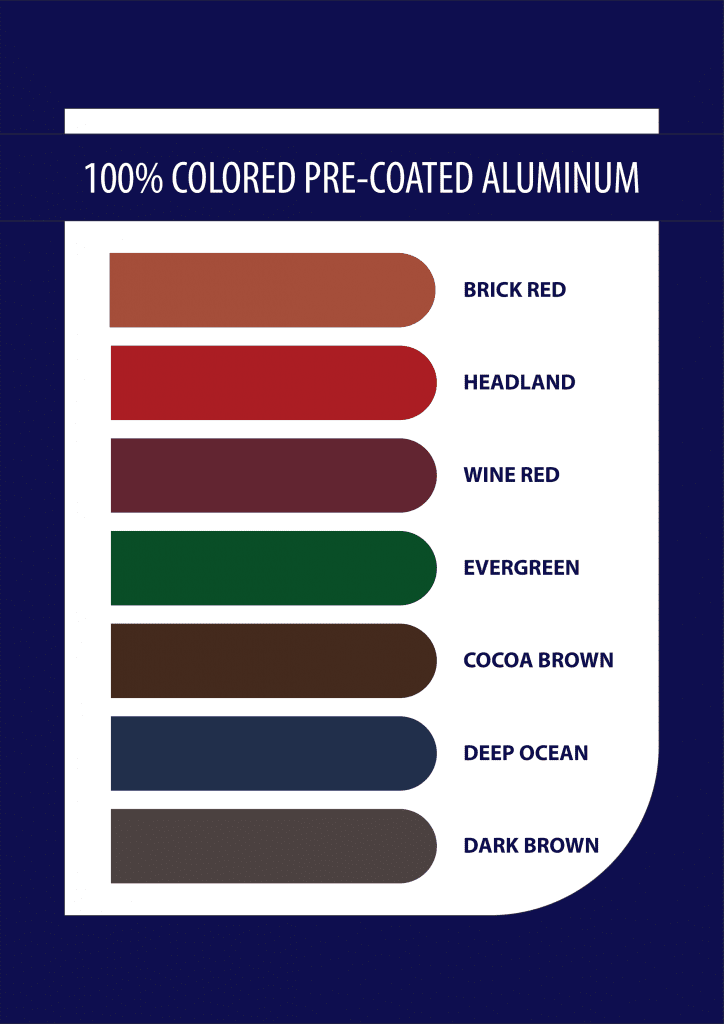 ALUMINIUM COLOR CHART